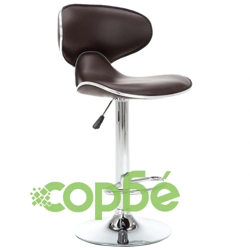 Бар табуретки, 2 бр, кафяви, изкуствена кожа ➤ топ цена ➤ sorbe.bg