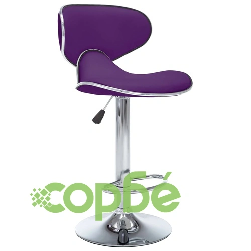 Бар табуретки, 2 бр, лилави, изкуствена кожа ➤ топ цена ➤ sorbe.bg