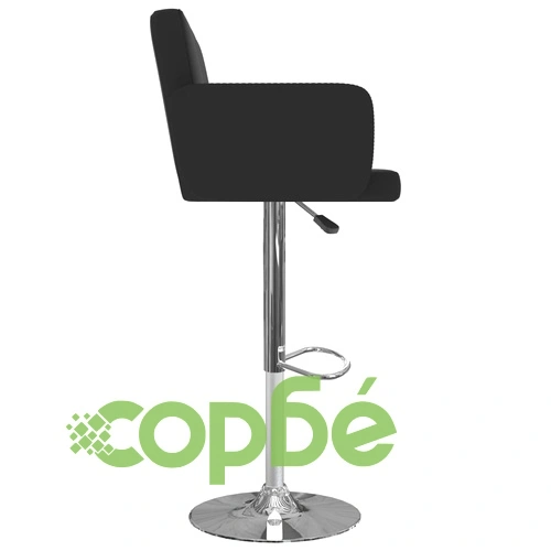 Бар табуретки, 2 бр, черни, изкуствена кожа ➤ топ цена ➤ sorbe.bg