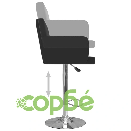 Бар табуретки, 2 бр, черни, изкуствена кожа ➤ топ цена ➤ sorbe.bg