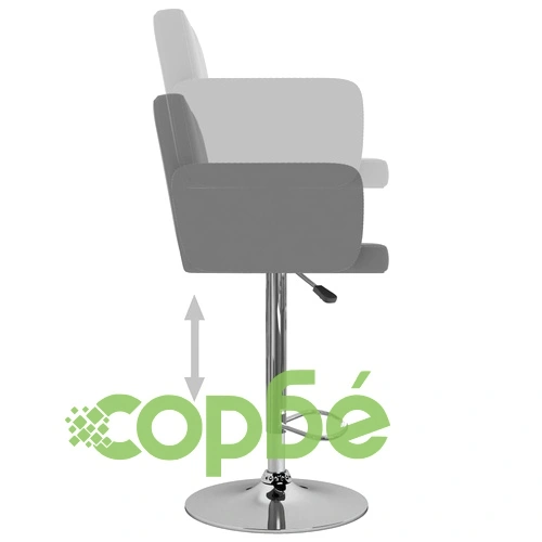 Бар табуретки, 2 бр, сиви, изкуствена кожа ➤ топ цена ➤ sorbe.bg