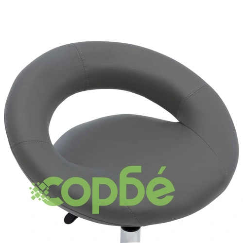 Стол с колелца, сив, изкуствена кожа ➤ топ цена ➤ sorbe.bg