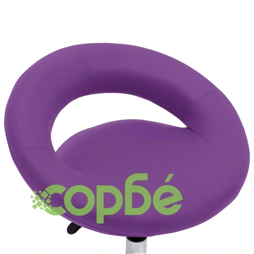 Стол с колелца, лилав, изкуствена кожа ➤ топ цена ➤ sorbe.bg