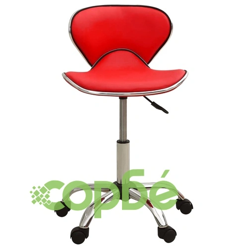 Стол за студио за красота, червен, изкуствена кожа ➤ топ цена ➤ sorbe.bg