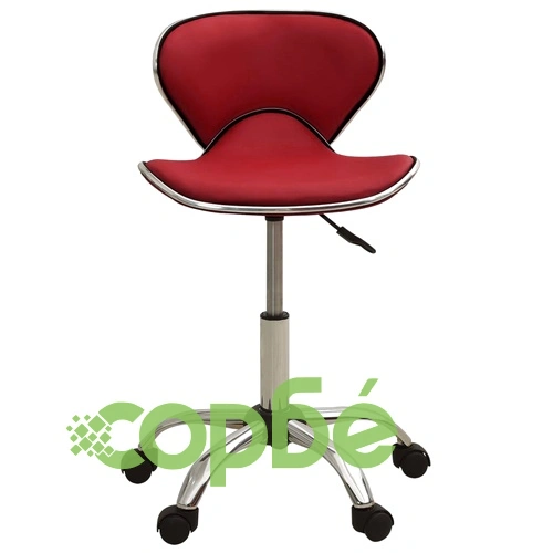 Стол за студио за красота, виненочервен, изкуствена кожа ➤ топ цена ➤ sorbe.bg