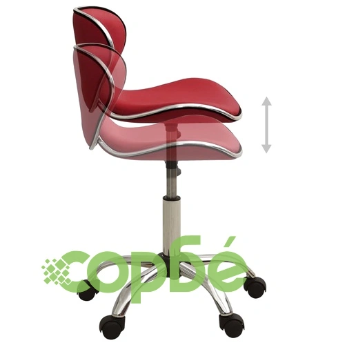 Стол за студио за красота, виненочервен, изкуствена кожа ➤ топ цена ➤ sorbe.bg