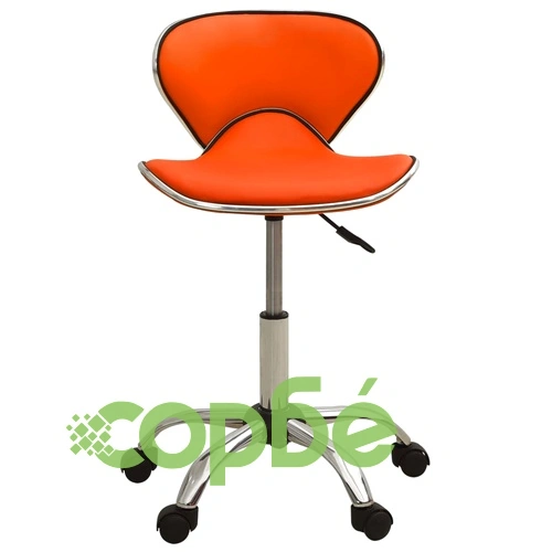 Стол за студио за красота, оранжев, изкуствена кожа ➤ топ цена ➤ sorbe.bg