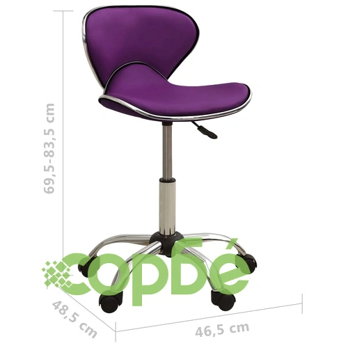 Стол за студио за красота, лилав, изкуствена кожа ➤ топ цена ➤ sorbe.bg