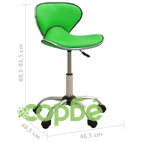 Стол за студио за красота, зелен, изкуствена кожа ➤ топ цена ➤ sorbe.bg