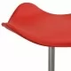 Стол за студио за красота, червен, изкуствена кожа
