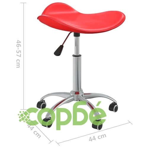 Стол за студио за красота, червен, изкуствена кожа ➤ топ цена ➤ sorbe.bg