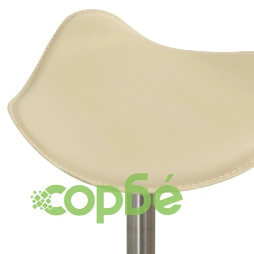 Стол за студио за красота, кремав, изкуствена кожа ➤ топ цена ➤ sorbe.bg