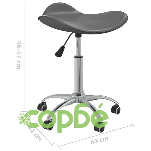 Стол за студио за красота, сив, изкуствена кожа ➤ топ цена ➤ sorbe.bg