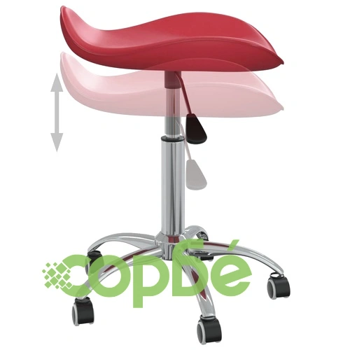 Стол за студио за красота, виненочервен, изкуствена кожа ➤ топ цена ➤ sorbe.bg