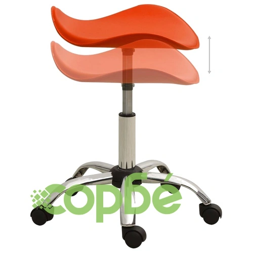 Стол за студио за красота, оранжев, изкуствена кожа ➤ топ цена ➤ sorbe.bg