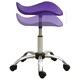 Стол за студио за красота, лилав, изкуствена кожа