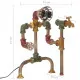 Индустриална стояща лампа, дизайн на водопроводна тръба, желязо