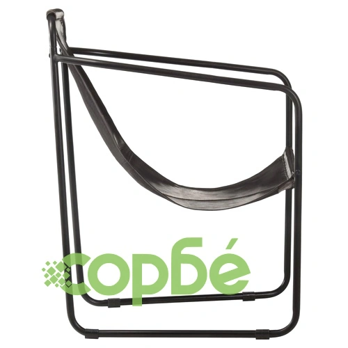 Фотьойл за релакс, черен, естествена кожа ➤ топ цена ➤ sorbe.bg