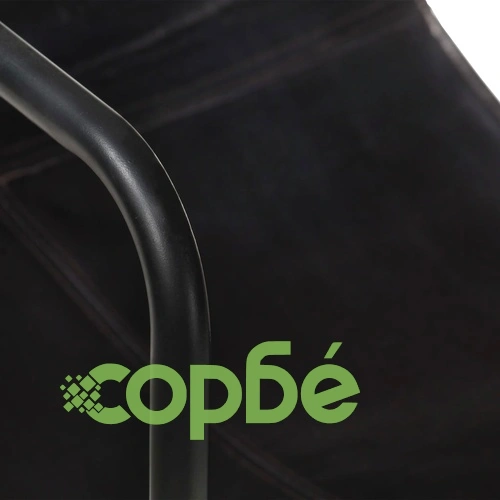 Фотьойл за релакс, черен, естествена кожа ➤ топ цена ➤ sorbe.bg