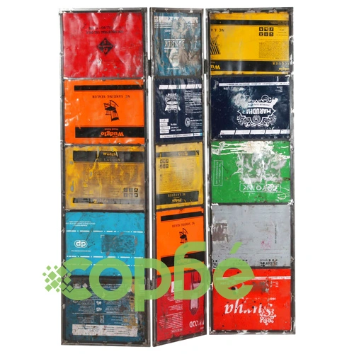 Разделител за стая, многоцветен, 45x17x167 см, желязо ➤ топ цена ➤ sorbe.bg