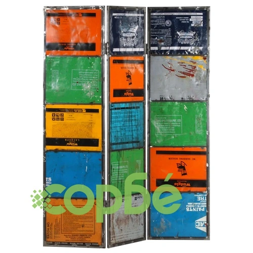 Разделител за стая, многоцветен, 45x17x167 см, желязо ➤ топ цена ➤ sorbe.bg