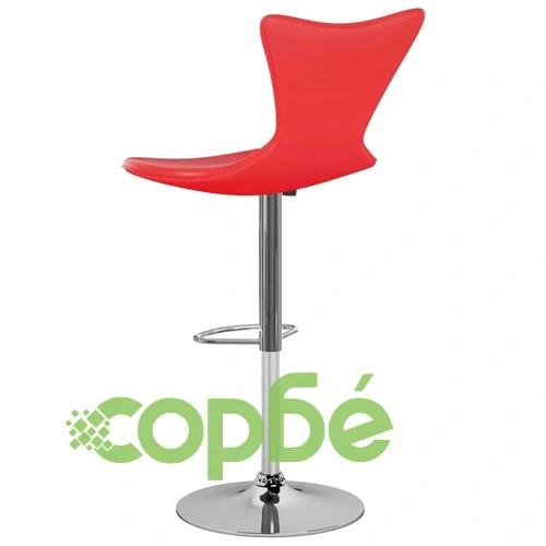 Бар табуретки, 2 бр, червени, изкуствена кожа ➤ топ цена ➤ sorbe.bg