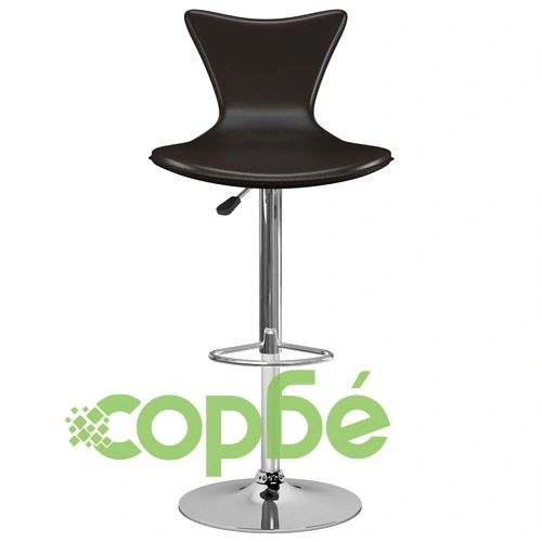 Бар табуретки, 2 бр, кафяви, изкуствена кожа ➤ топ цена ➤ sorbe.bg