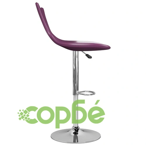 Бар табуретки, 2 бр, лилави, изкуствена кожа ➤ топ цена ➤ sorbe.bg