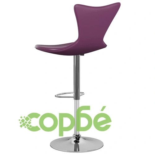 Бар табуретки, 2 бр, лилави, изкуствена кожа ➤ топ цена ➤ sorbe.bg