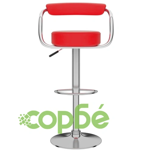 Бар табуретки, 2 бр, червени, изкуствена кожа ➤ топ цена ➤ sorbe.bg