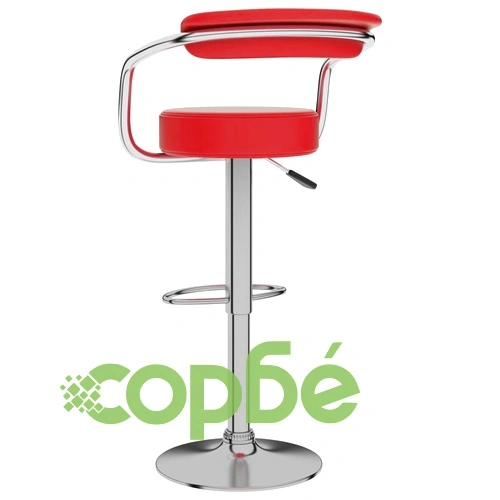 Бар табуретки, 2 бр, червени, изкуствена кожа ➤ топ цена ➤ sorbe.bg