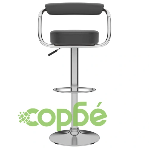 Бар табуретки, 2 бр, сиви, изкуствена кожа ➤ топ цена ➤ sorbe.bg