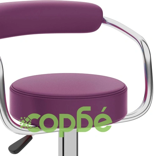 Бар табуретки, 2 бр, лилави, изкуствена кожа ➤ топ цена ➤ sorbe.bg