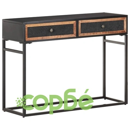 Конзолна маса 100x35x75 см мангово дърво масив ➤ топ цена ➤ sorbe.bg