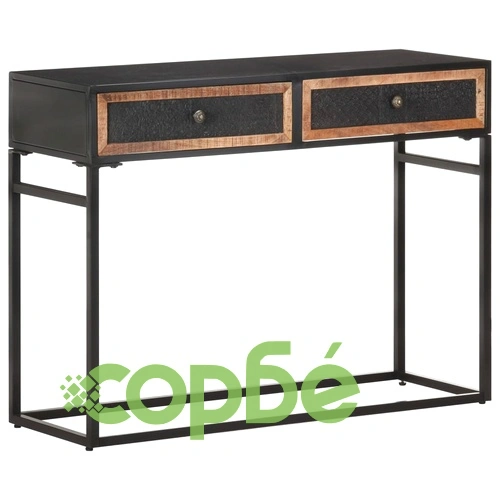 Конзолна маса 100x35x75 см мангово дърво масив ➤ топ цена ➤ sorbe.bg