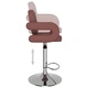 Бар табуретки, 2 бр, кафяви, изкуствена кожа