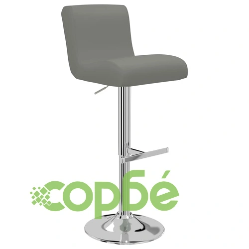 Бар табуретки, 2 бр, сиви, изкуствена кожа ➤ топ цена ➤ sorbe.bg