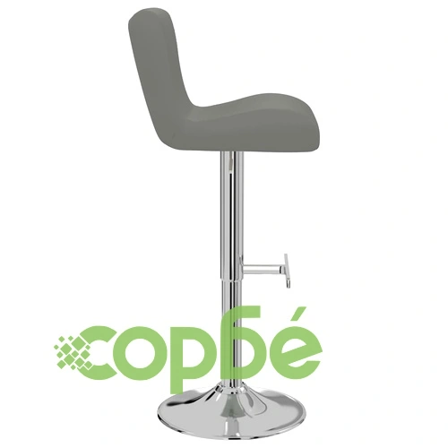 Бар табуретки, 2 бр, сиви, изкуствена кожа ➤ топ цена ➤ sorbe.bg