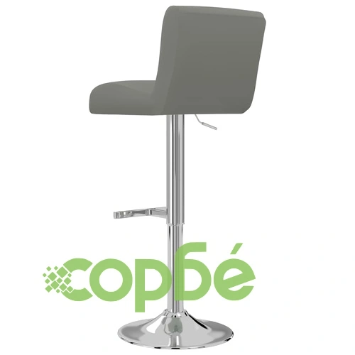 Бар табуретки, 2 бр, сиви, изкуствена кожа ➤ топ цена ➤ sorbe.bg