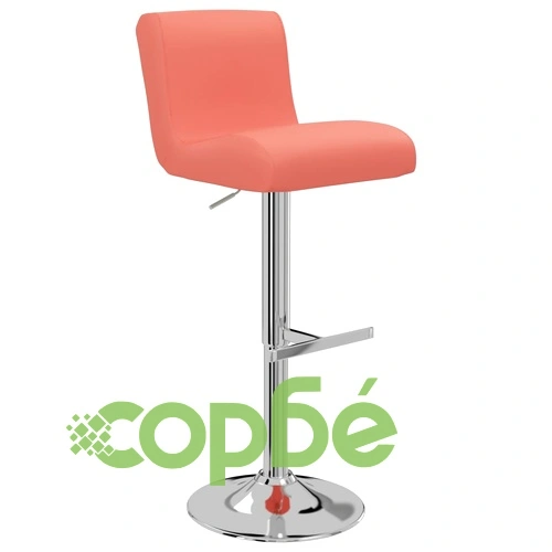 Бар табуретки, 2 бр, оранжеви, изкуствена кожа ➤ топ цена ➤ sorbe.bg