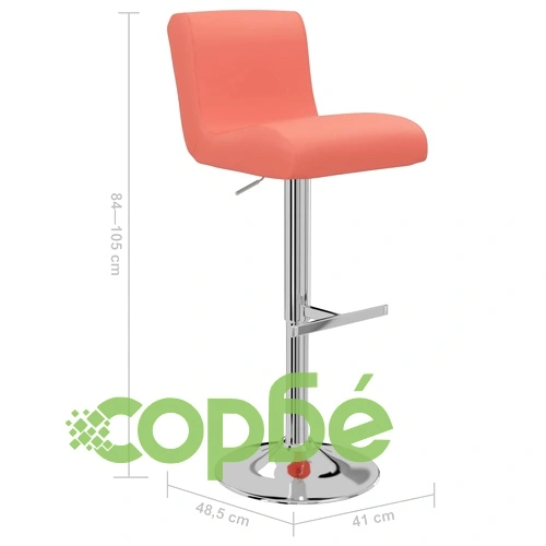 Бар табуретки, 2 бр, оранжеви, изкуствена кожа ➤ топ цена ➤ sorbe.bg