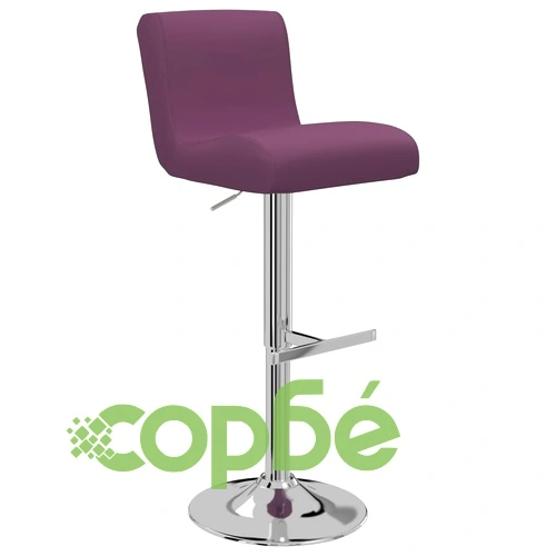 Бар табуретки, 2 бр, лилави, изкуствена кожа ➤ топ цена ➤ sorbe.bg