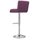 Бар табуретки, 2 бр, лилави, изкуствена кожа