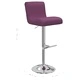 Бар табуретки, 2 бр, лилави, изкуствена кожа