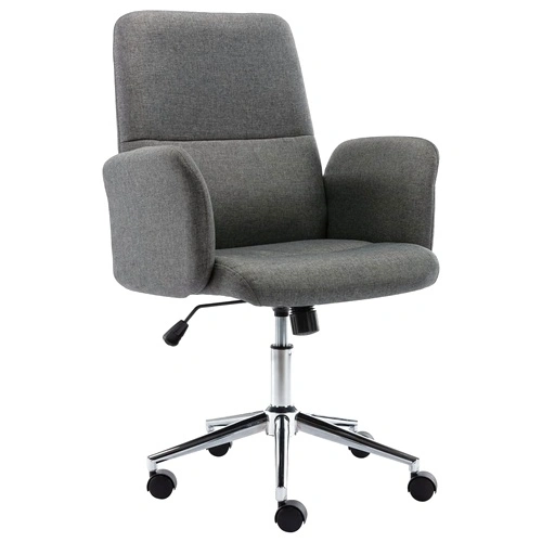 Офис стол, тъмносив, текстил ➤ топ цена ➤ sorbe.bg