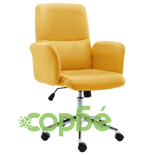 Офис стол, текстил, жълт ➤ топ цена ➤ sorbe.bg