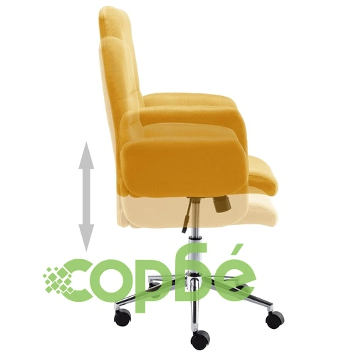 Офис стол, текстил, жълт ➤ топ цена ➤ sorbe.bg