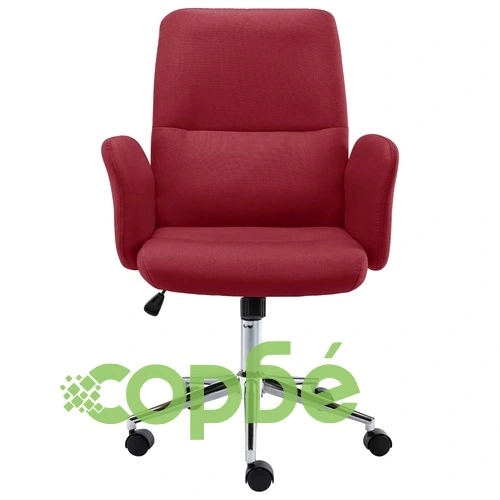 Офис стол, текстил, виненочервен ➤ топ цена ➤ sorbe.bg