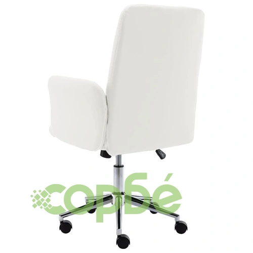 Офис стол, изкуствена кожа, бял ➤ топ цена ➤ sorbe.bg