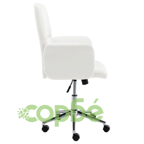 Офис стол, изкуствена кожа, бял ➤ топ цена ➤ sorbe.bg